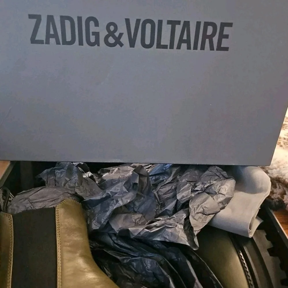 Zadig & Voltaire Ride Chelsea Military Boots Leather $648, Sz 37, NIB!